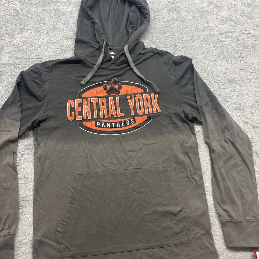 Central York High School Panthers PA Hoodie Size‎ Small Gray Lightweight